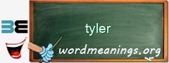 WordMeaning blackboard for tyler